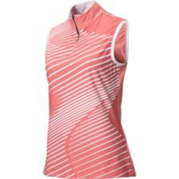 NWT Nivo Women's Pennie Sleeveless Mock Neck Polo Shirt - Picture 2 of 4